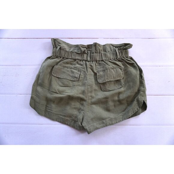 Frame Paperbag Pocket High Rise Short Army Green - Size XS - Picture 6 of 8